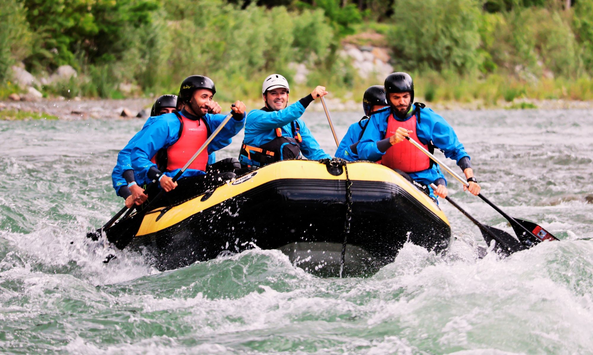 Rafting Family on the Adda River in Valtellina